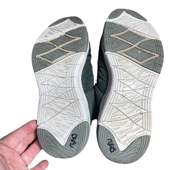 Ryka ascent 2 slip on sneakers green quilted water repellent 7 Gorpcore - Picture 7 of 8